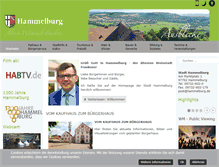 Tablet Screenshot of hammelburg.de